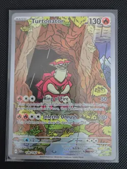 Turtonator 146/142 Stellar Crown Illustration Rare Pokemon TCG Card - Image 1