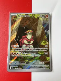 Pokemon TCG Turtonator Stellar Crown Illustration Rare Card 146/142 NM Condition - Image 1