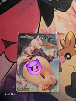 Biwa Hayahide Uamusume: Pretty Derby Custom Glow Waifu Card Feet Fan Art - Image 1