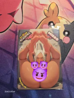 Mirko My Hero Academia Custom Glow Waifu Card Feet Fan Art 2 - Image 1
