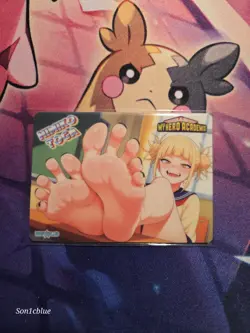 Himiko Toga My Hero Academia Custom Glow Waifu Card Feet Fan Art 3 - Image 1
