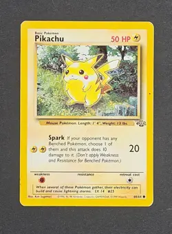 1999 Pokemon Jungle Edition Pikachu 60 Vintage Pokemon Rare Card - Image 1