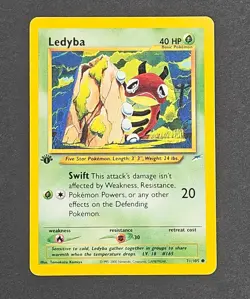 1ST EDITION Ledyba #71/105 Neo Destiny Rare Vintage Pokemon Card - Image 1