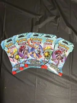 Pokemon TCG Journey Together Booster Pack ( Lot Of 5 ) Factory Sealed - Image 1
