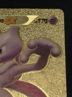 Pokemon Mewtwo EX 98/99 Next Destinies Gold Foil Fan Art Textured Collector Card - Image 5
