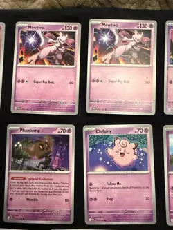 Pokemon Psychic Card Lot 14 Mewtwo Deoxys Phantump Pumpkaboo - Image 3