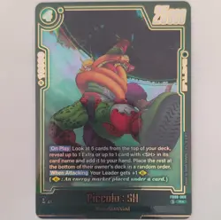 Bandai Piccolo : SH Foil Battle Card FB09-068 R+ Dragon Ball Super Card Game - Image 1
