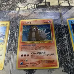 Entei Raikou Suicune Neo Revelation Holo Japanese Pokemon Card 2000 - Image 2