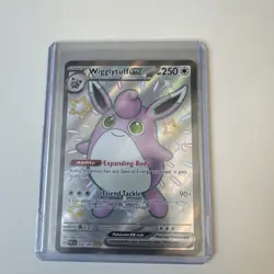Wigglytuff EX 222/091 SV4.5 Paldean Fates Shiny Ultra Holo Double Rare Card - Image 1