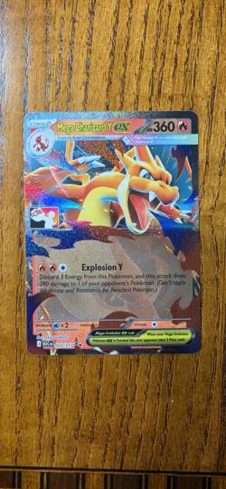 Mega Charizard Y ex - Pokemon Play Stamp Card - Stamped Series 9 - Near Mint - Image 1