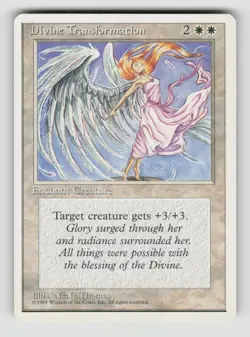 Divine Transformation Uncommon Fourth Edition Magic: The Gathering Near Mint - Image 1