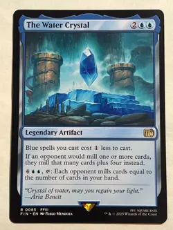 MTG - The Water Crystal - Final Fantasy - Rare - NM - Magic the Gathering - Image 1