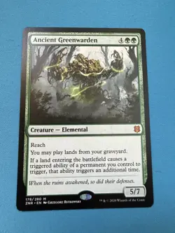 Ancient Greenwarden - Magic the Gathering ZNR LP #178 - Image 1