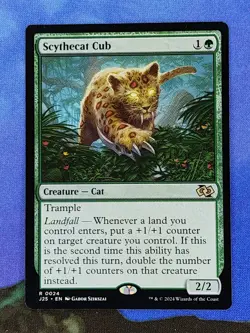 1x Scythecat Cub, NM, Foundations Jumpstart (J25), Magic: the Gathering, MtG - Image 1