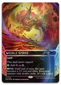 Needle Spires (0120) (Borderless) (Galaxy Foil) #120 NM Edge of Eternities - Image 1
