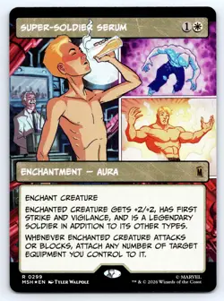 Super-Soldier Serum Showcase #299 MSH Marvel Super Heroes Foil MTG NM - Image 1