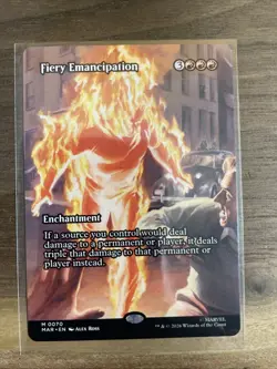 Fiery Emancipation (Borderless) Marvel Superheros- MTG Regular - never played - Image 1