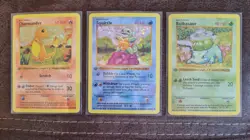 Pokemon Karten 1.Edition Glumanda HOLO Schiggy HOLO Bisasam HOLO und mehr - Image 1