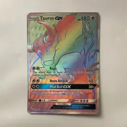 The Pokemon Company Tauros GX Secret Rare 156/149 SM Base Set Holo 180 HP - Image 1