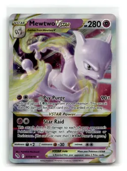 Mewtwo VSTAR 031/078 Holo VSTAR Rare Pokemon GO Pokemon Holo NM - Image 1