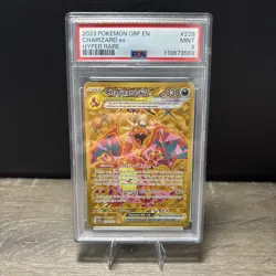 Charizard EX 228/197SV03: Obsidian Flames Gold Hyper Rare Pokemon 2023 PSA 9 - Image 1