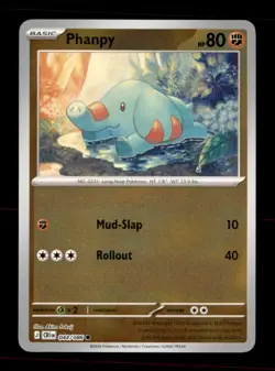 Phanpy 044/086 Common Chaos Rising Pokemon Reverse Holo Near Mint - Image 1