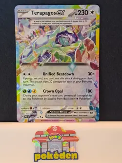 Terapagos ex 092/131 Prismatic Evolutions Holo Double Rare Pokemon TCG NM - Image 1