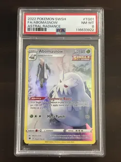 Pokemon! PSA 8 Abomasnow TG01/TG30 - Astral Radiance - Trainer Gallery - NM/Mint - Image 1