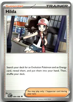Hilda 084/086 Uncommon White Flare Pokemon Near Mint - Image 1