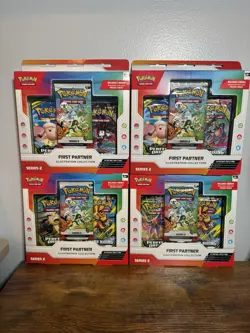 Pokemon First Partner Illustration Collection Series 2 Boxes Lot Of 4 Sealed - Image 1