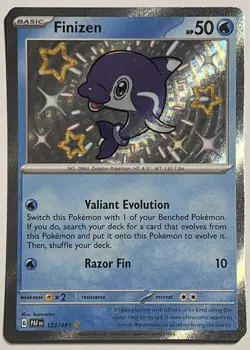 Finizen 123/091 Paldean Fates Shiny Rare Holo Pokemon TCG - Image 1