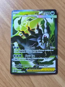 🔥PITCH BLACK🔥Mega Darkrai EX Secret Rare Full Art Holo 101/084 PBL EN HP 280 - Image 1