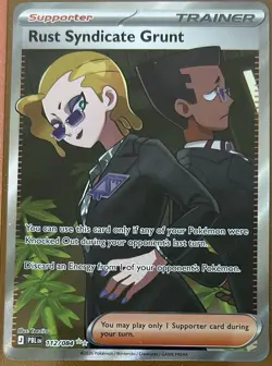 Rust Syndicate Grunt Full Art 112/084 - Pokemon TCG Pitch Black - Image 1