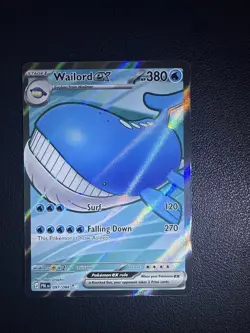 Wailord ex 097/084 ME Pitch Black Holo Full Art Ultra Rare Pokemon - Image 1