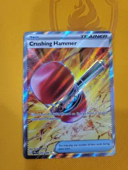 Crushing Hammer 105/084 Ultra Rare Full Art Holo Pokemon Pitch Black English NM - Image 1