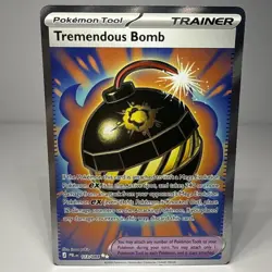 Tremendous Bomb 113/084 Pokemon TCG Me05: Pitch Black Holo - Image 1