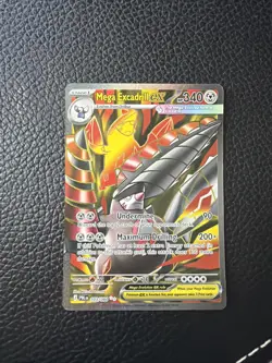 Mega Excadrill ex 103/084 Ultra Rare Pitch Black Pokemon Holo Near Mint - Image 1