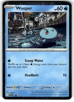 Wooper 155 Scarlet & Violet Promo Pokemon Holo Near Mint - Image 1