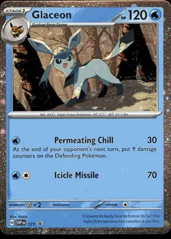 Glaceon (Cosmos Holo) 171 Promo Scarlet & Violet Promo Pokemon NM - Image 1