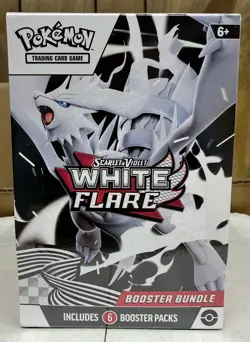 White Flare Booster Bundle Box - Factory Sealed Pokemon TCG Scarlet & Violet - Image 1