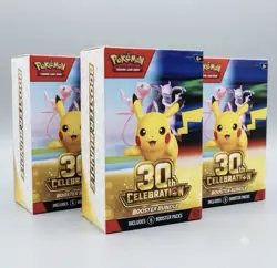 x3 30th Anniversary Pokemon Booster Bundle PRESALE - Image 1