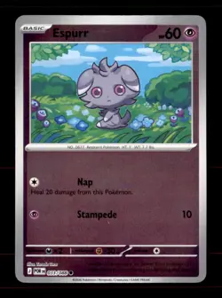 Espurr 033/088 Common Perfect Order Pokemon Reverse Holo Near Mint - Image 1