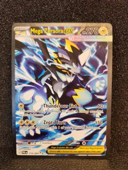 Pokemon TCG Mega Zeraora ex 114/084 Pitch Black SIR - Image 1