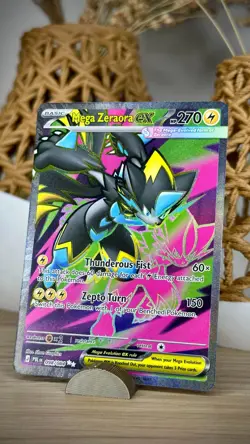 Pokemon TCG: Mega Zeraora ex 098/084 ME05: Pitch Black Holo Ultra Rare - NM 😼😾 - Image 1