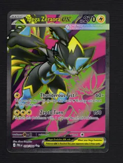 Pokemon TCG: Mega Zeraora ex 098/084 ME05: Pitch Black Holo Ultra Rare - NM 😼😾 - Image 2