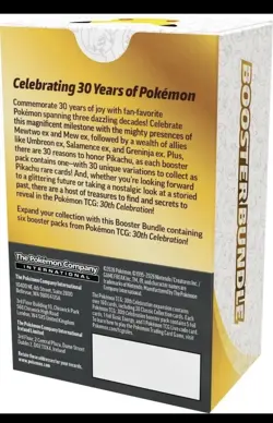 PRESALE Pokemon TCG 30th Anniversary Booster Bundle - Confirmed Preorder - Image 2