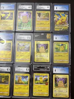 The Pokemon Company 12 Graded Pikachu/Pikachu V Holo Promo Lot English - Image 2