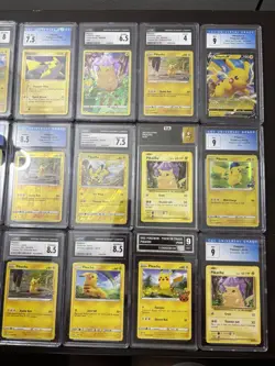 The Pokemon Company 12 Graded Pikachu/Pikachu V Holo Promo Lot English - Image 4
