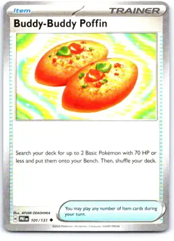 Buddy-Buddy Poffin 101/131 Uncommon Prismatic Evolutions Pokemon Near Mint - Image 1
