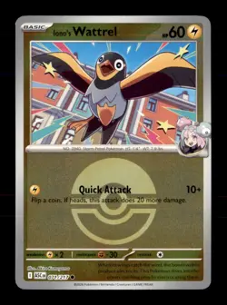 Iono's Wattrel (Poke Ball) 071/217 Ascended Heroes Pokemon Reverse Holo NM - Image 1